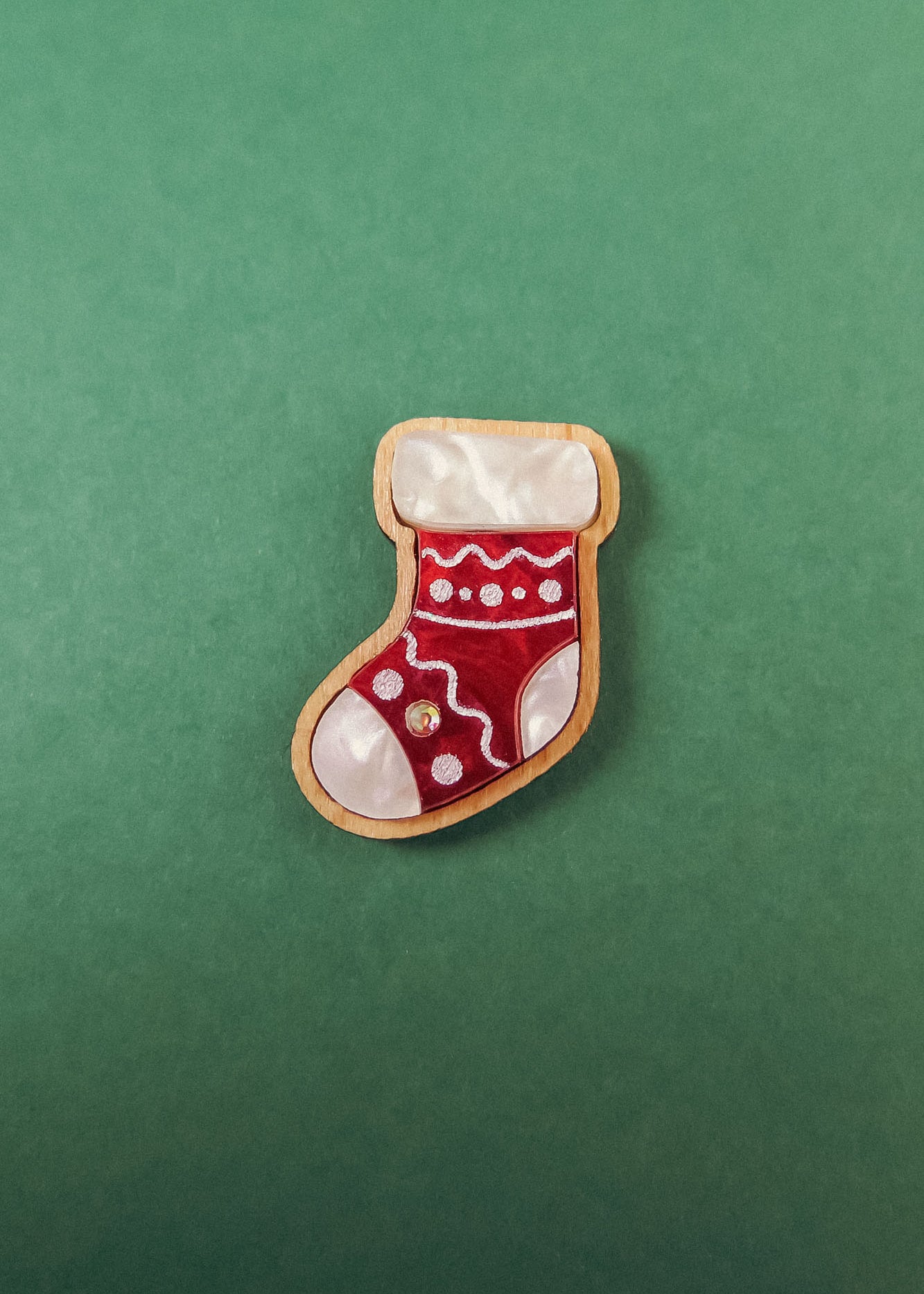 Christmas Stocking Pin - DORUZOVA