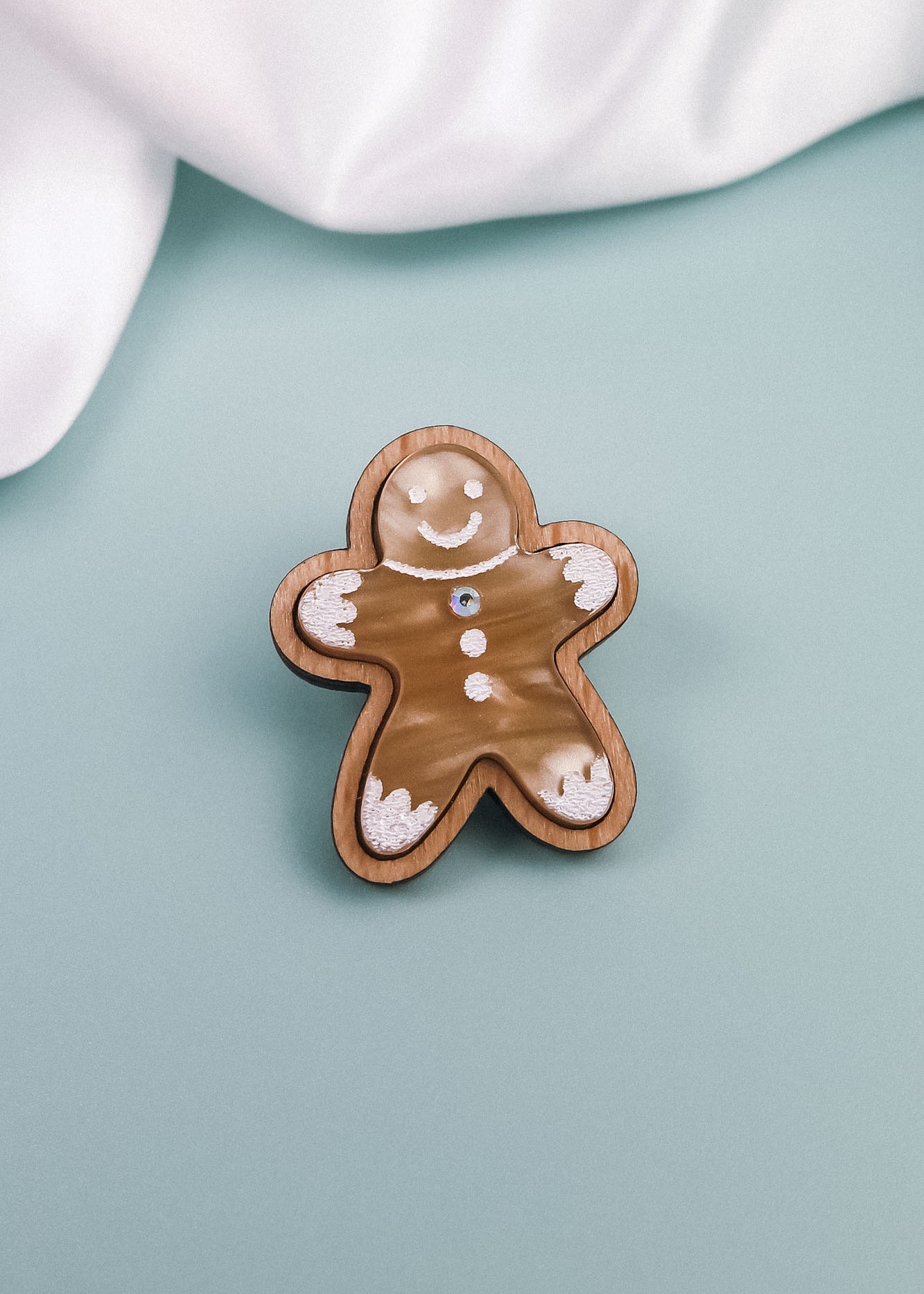 Gingerbread Man Pin - DORUZOVA