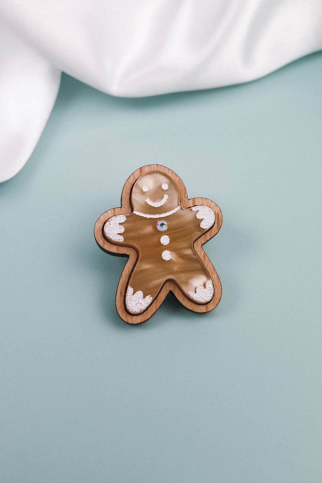 Gingerbread Man Pin - DORUZOVA