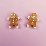 Gingerbread Man Studs - DORUZOVA